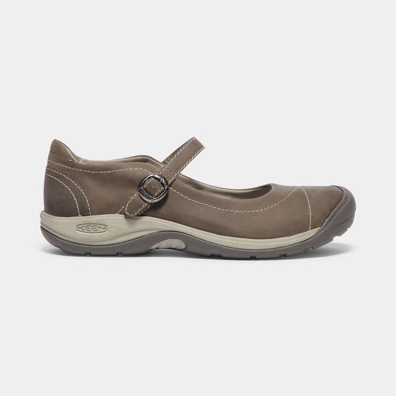 Keen Presidio II Womens Mary Jane Shoes Khaki Stockists NZ (9325-YODKH)